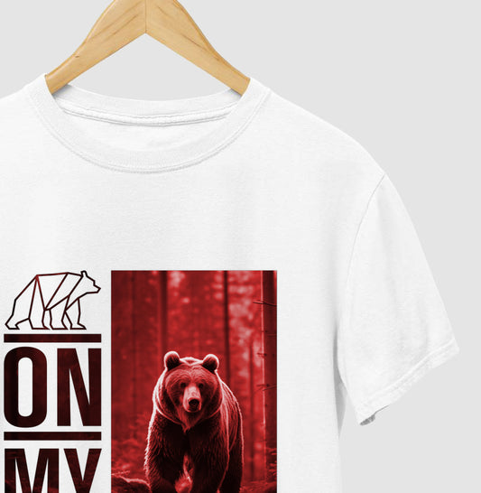 Camiseta Bear Code - On My Way - Estampa Vinho