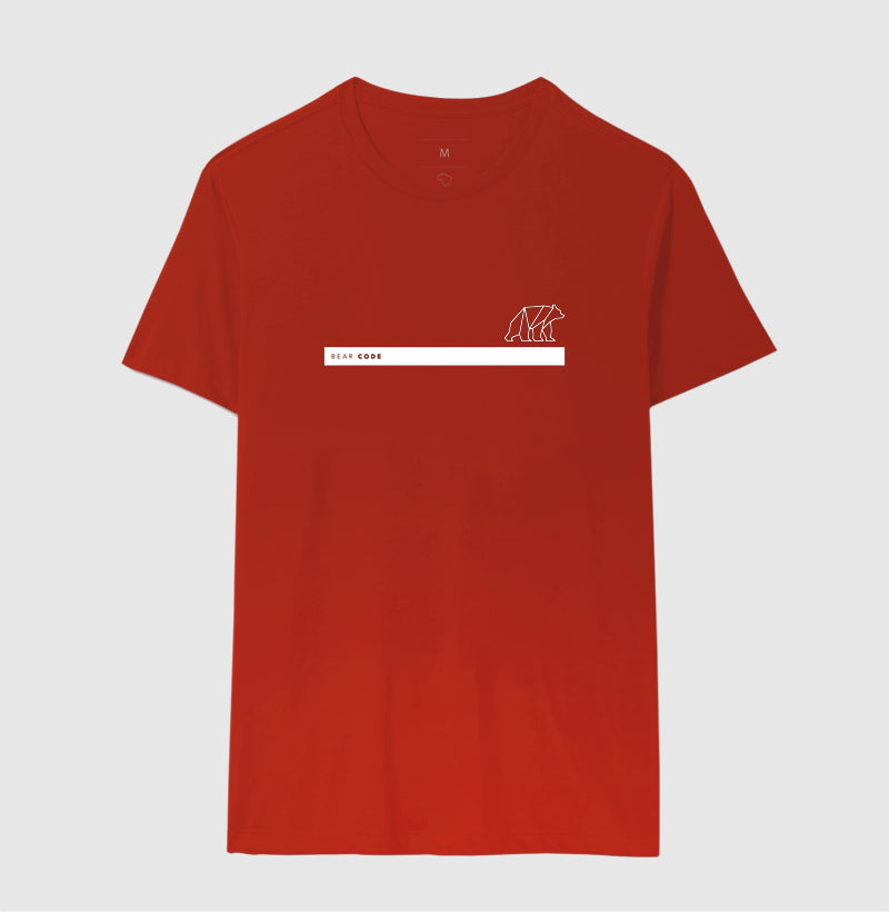 Camiseta Bear Code - Vermelha ou Preta